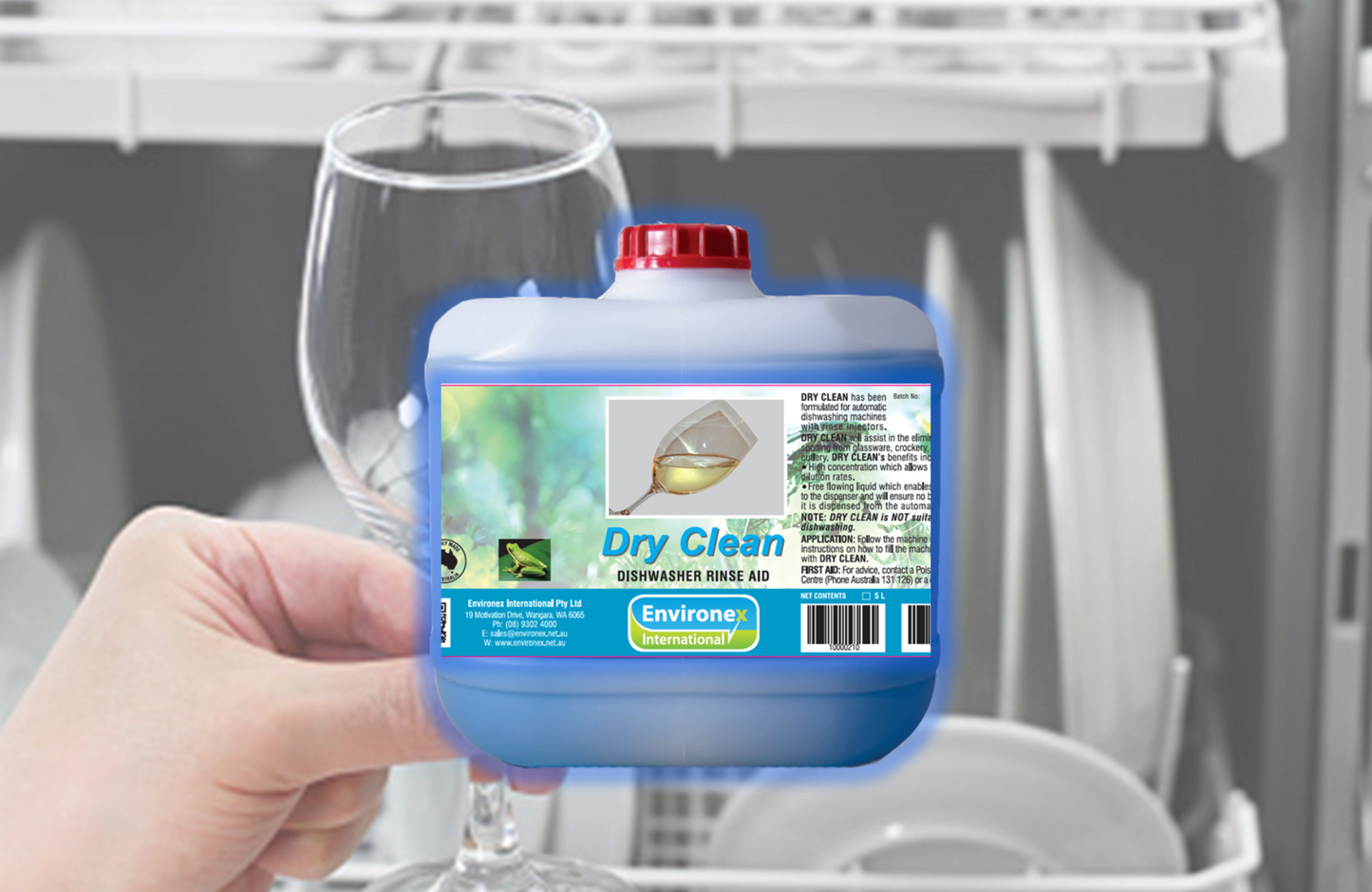 Dry clean-Rinse Aid